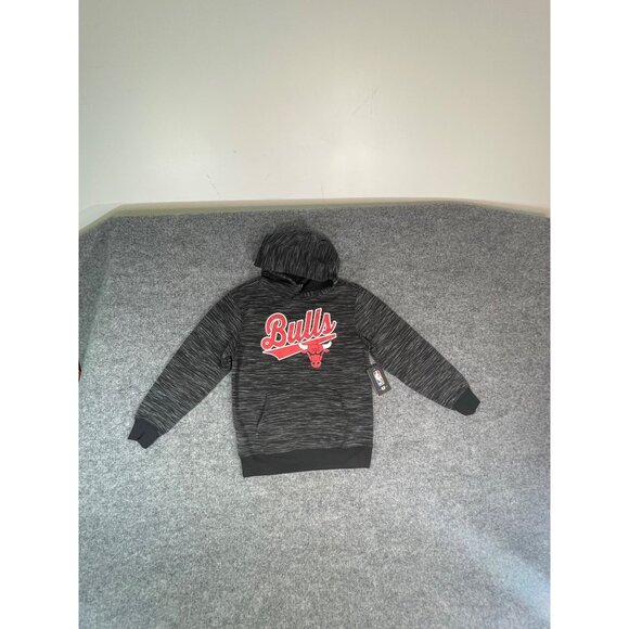 NBA Chicago Bulls youth size medium hoodie black and grey NWT - Picture 10 of 11